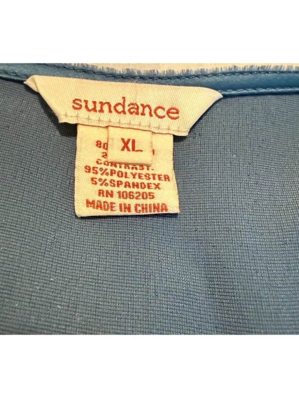 Sundance blue silk blend velvet V-neck boho dress XL - Picture 4 of 4